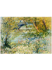 Vincent van Gogh River Bank at Springtime - Art Print