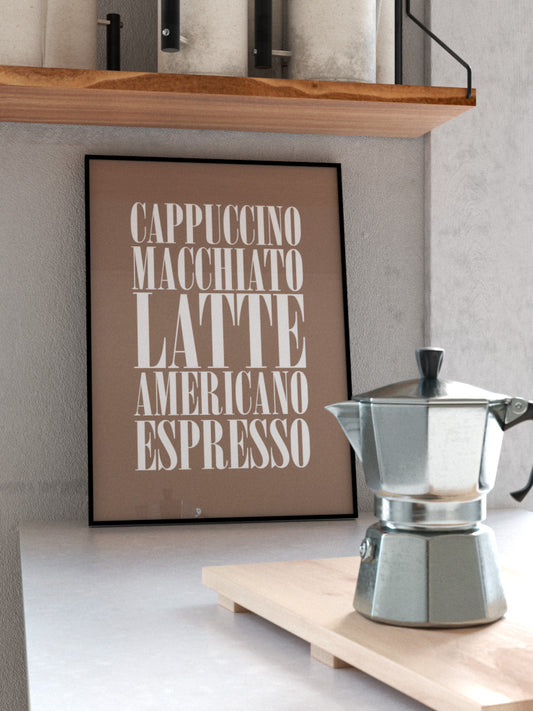 Latte Poster - Giclée Baskı