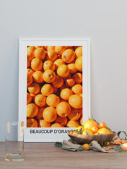 Beaucoup D'oranges Poster - Giclée Baskı