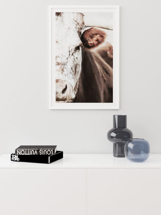 The Cow Poster - Giclée Baskı