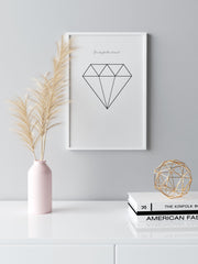 Shine Like A Diamond Poster - Giclée Baskı