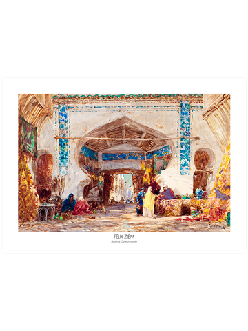 Felix Ziem Bazaar In Constantinople - Art Print