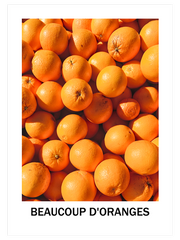 Beaucoup D'oranges Poster - Giclée Baskı